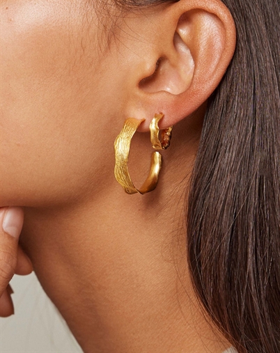 Enamel Copenhagen - Ane Large Hoops - Guldfarvet